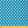 thumbnail image 1 of Feelyou Blue White Dots Fabric by the Yard 5 Yards, Circle Abstract Sewing Fabric, Polka Dot Print Home Decor Fabric by the Yard, Breathable Home Decor, 1 of 6