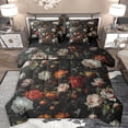 thumbnail image 1 of Feelyou Bohemian Flower Floral Bedding Comforter Set 7 Pieces, Rustic Plant Botanical Full Bedding Set, Retro French Style Reversible Fitted Sheet Flat Sheet, Breathable Home Decor, 1 of 7