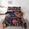 thumbnail image 1 of Feelyou Bohemian Owl Child Twin Comforter Sets, Vintage Jungle Flower Bedding Set, 2-Piece, 1 of 8