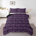 thumbnail image 1 of Feelyou Boho Damask Teen Twin Comforter Sets, Purple Magic Dragon Bedding Set, 2pcs, 1 of 8
