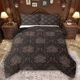 thumbnail image 1 of Feelyou Boho Mandala Damask Twin Comforter Sets, Flower Bowknot Women Bedding Set, 2pcs, 1 of 8