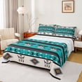 thumbnail image 1 of Feelyou Boho Moth Aztec Queen Sheet Sets, Moon Sheep Skeleton Bed Set, 4-Piece, 1 of 7