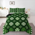 thumbnail image 1 of Feelyou Boho Shamrock Kids Full Size Comforter Sets, Vintage Holiday Bedding Sets, 3pcs, 1 of 8