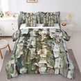 thumbnail image 1 of Feelyou Botanical Plant Adult Twin Bedding Sets 7pcs, Rustic Tree Branches Comforter Set, 1 of 8