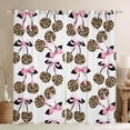 thumbnail image 1 of Feelyou Bowknot Cherry Curtains Pack of 2 (42x84 Each), Leopard Print Curtains Blackout, 1 of 6