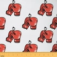 thumbnail image 1 of Feelyou Boxing Gloves Fabric by the Yard 3 Yards, Cartoon Sport Room Decor Fabric by the Yard, Teens Boys Kids Fabric for Sewing, Microfiber Bedroom Decor, 1 of 6