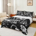 thumbnail image 1 of Feelyou Boys Construction Truck Queen Sheet Sets, Tractor Machinery Flat Sheet, Black Grey Vehicle Queen Fitted Sheet, Microfiber Bedroom Decor, 4 Pieces, 1 of 7