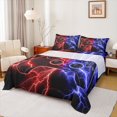 thumbnail image 1 of Feelyou Boys Game Console Twin Sheet Sets, Futuristic Red Blue Lightning Twin Fitted Sheet, Gamepad Player Flat Sheet, Lightweight Room Decor, 3pcs, 1 of 7