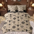 thumbnail image 1 of Feelyou Brown Sheep Skull Twin Bedding Sets 7-Piece for Men, Vintage Western Aztec Bedding Comforter Set, Hippie Bohemian Style Reversible Sheet Sets, Breathable Home Decor, 1 of 8