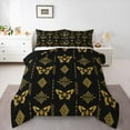 thumbnail image 1 of Feelyou Butterfly Teens Twin Comforter Sets, Damask Aztec Triangle Bedding Set, 2 Pieces, 1 of 8