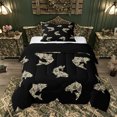 thumbnail image 1 of Feelyou Camouflage Spotted Pike Fish Twin Comforter Sets for Men, Rustic Fishing Bedding Set, Black, Black Reversible, 2pcs, 1 of 6