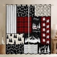 thumbnail image 1 of Feelyou Camping Explorer Blackout Curtains Set of 2 (52x84 Each), Rustic Window Curtains, 1 of 6