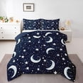 thumbnail image 1 of Feelyou Cartoon Astrology Twin Comforter Sets, Glitter Stars Moon Bedding Set, 2 Pieces, 1 of 8