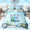 thumbnail image 1 of Feelyou Cartoon Axolotl Bedding Comforter Set 7 Pieces, Cartoon Letter E Full Bedding Set, 1 of 8