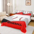 thumbnail image 1 of Feelyou Cartoon Baseball Sports Full Size Sheets, Est Softball Sleep Repeat Bed Sheets, Teens Kids Girls Teens Sheet Sets, Ultra Soft Bedroom Decor, 4pcs, 1 of 7