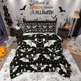 thumbnail image 1 of Feelyou Cartoon Bat Print Queen Comforter Set, Happy Halloween Bedding Sets, Kawaii Stars Reversible Bedding Comforter Set, Microfiber Bedroom Decor,3 Pieces, 1 of 8