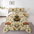 thumbnail image 1 of Feelyou Cartoon Bee Animal Bedding Comforter Set, Mushroom Leaf Plant Twin Comforter Sets, Vintage Western Countryside Reversible Bedding Set, Breathable Home Decor, 2-Piece, 1 of 8
