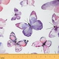 thumbnail image 1 of Feelyou Cartoon Butterfly Fabric by the Yard 5 Yards, Watercolor Animal Home Decor Fabric by the Yard, Ctue Princess Style Sewing Fabric, Super Cozy Room Decor, 1 of 6