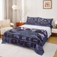 thumbnail image 1 of Feelyou Cartoon Camo Gamepad Bed Sheets, Blue Camouflage Abstract King Sheets, Game Over Theme Sheet Set, Breathable Home Decor, 4 Pieces, 1 of 7