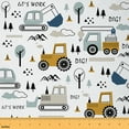 thumbnail image 1 of Feelyou Cartoon Car Boys Fabric by the Yard 10 Yards, Rustic Botanical Home Decor Fabric by the Yard, Truck Vehicle Sewing Fabric, Breathable Home Decor, 1 of 6