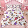 thumbnail image 1 of Feelyou Cartoon Cheetah Leopard Full Size Comforter Sets, Cute Stars Print Bedding Comforter Set, Kawaii Wildlife Lover Reversible Bedding Sets, Lightweight Room Decor, 3-Piece, 1 of 8