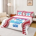 thumbnail image 1 of Feelyou Cartoon Desserts Kids Bed Sheets, Baseball Ice Hockey King Sheets, Happy Birthday Party Sheet Set, Breathable Home Decor, 4-Piece, 1 of 7