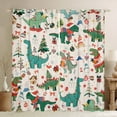 thumbnail image 1 of Feelyou Cartoon Dinosaur Animal Curtains Pack of 2 (42x84 Each), Merry Christmas Curtains Blackout, Teens Boys Girls Kids Bedroom Curtains, Window Curtains Room Decor, 1 of 6