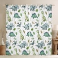 thumbnail image 1 of Feelyou Cartoon Dinosaur Curtains Pack of 2 (42x84 Each), Cute Jungle Wildlife Curtains Blackout, Palm Leaf Botanical Bedroom Curtains, Curtains and Drapes Home Decor, 1 of 5