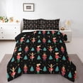 thumbnail image 1 of Feelyou Cartoon Elf Princess Queen Comforter Set, Fairy Tale Nutcracker Bedding Sets, Green Christmas Tree Reversible Bedding Comforter Set, Breathable Home Decor, 3pcs, 1 of 8