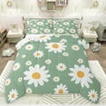 thumbnail image 1 of Feelyou Cartoon Floral Green Bedding Comforter Set, Kawaii Blossoms Flower Twin Comforter Sets, Dreamy Princess Style Reversible Bedding Set, Ultra Soft Bedroom Decor, 2 Pieces, 1 of 8