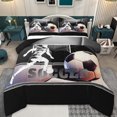 thumbnail image 1 of Feelyou Cartoon Football Athlete Full Size Comforter Sets, Soccer Sports Gaming Bedding Comforter Set, Teens Kids Boys Girls Reversible Bedding Sets, Luxury Bedroom Decor, 3 Pieces, 1 of 8