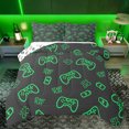 thumbnail image 1 of Feelyou Cartoon Game Console Full Size Comforter Sets, Modern Videro Gamepad Player Bedding Comforter Set, Teens Kids Boys Girls Reversible Bedding Sets, Breathable Home Decor, 3-Piece, 1 of 8