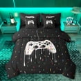 thumbnail image 1 of Feelyou Cartoon Gamepad Boy Bedding Comforter Set 7pcs, Video Gaming Queen Bedding Sets, 1 of 8
