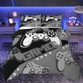 thumbnail image 1 of Feelyou Cartoon Grey Gamepad Bedding Comforter Set for Kids, Modern Video Game Twin Comforter Sets, Game Gonsole Reversible Bedding Set, Microfiber Bedroom Decor, 2pcs, 1 of 8