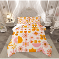 thumbnail image 1 of Feelyou Cartoon Groovy Flower Queen Comforter Set for Kids, Rustic Farmhouse Bedding Sets, Plant Botanical Reversible Bedding Comforter Set, Lightweight Room Decor, 3 Pieces, 1 of 8