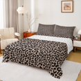 thumbnail image 1 of Feelyou Cartoon Leopard Print Queen Sheet Sets, Cheetah Animal Flat Sheet, Teens Kids Boys Girls Queen Fitted Sheet, Luxury Bedroom Decor, 4-Piece, 1 of 7