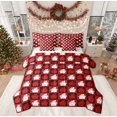 thumbnail image 1 of Feelyou Cartoon Lodge Cabin Bedding Comforter Set 7pcs for Teen, Happy New Year Queen Bedding Sets, Christmas Farmhouse Reversible Queen Sheet Sets, Ultra Soft Home Decor, 1 of 7