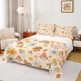 thumbnail image 1 of Feelyou Cartoon Mushroom Kids Twin Sheet Sets, Blossoms Flower Floral Bedding, 3pcs, 1 of 7