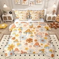 thumbnail image 1 of Feelyou Cartoon Mushroom Twin Bedding Sets 7pcs, Blossoms Flower Bedding Comforter Set, 1 of 8