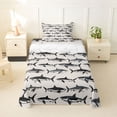 thumbnail image 1 of Feelyou Cartoon Ocean Shark Twin Sheet Sets for Men Boys, Kawaii Sea Animal Bedding, Beige, 3pcs, 1 of 5