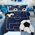 thumbnail image 1 of Feelyou Cartoon Rugby Sport Bedding Comforter Set, Football Soccer Lover Twin Comforter Sets, Teens Kids Boys Girls Reversible Bedding Set, Microfiber Bedroom Decor, 2-Piece, 1 of 9