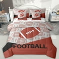 thumbnail image 1 of Feelyou Cartoon Rugby Sports Twin Bedding Sets 7-Piece, Est Soccer Sleep Repeat Bedding Comforter Set, Teens Kids Girls Teens Reversible Sheet Sets, Lightweight Room Decor, 1 of 8