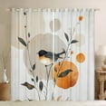 thumbnail image 1 of Feelyou Cartoon Rustic Bird Black Out Curtains, Branches Botanical Curtains Pack of 2 (42x63 Each), Tokyo Style Moon Bedroom Curtains, Window Curtains Room Decor, 1 of 5