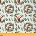 thumbnail image 1 of Feelyou Cartoon Santa Claus Fabric by the Yard 1 Yard, Christmas Snowman Sewing Fabric, Happy New Year Home Decor Fabric by the Yard, Breathable Home Decor, 1 of 6