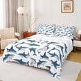 thumbnail image 1 of Feelyou Cartoon Sea Shark Twin Sheet Sets, Cute Marine Animal Bedding, 3-Piece, 1 of 7