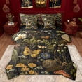 thumbnail image 1 of Feelyou Cartoon Snail Butterfly Twin Bedding Sets 7-Piece, Jungle Flower Plant Bedding Comforter Set, Bohemian Hippie Rustic Reversible Sheet Sets, Super Cozy Room Decor, 1 of 7