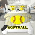 thumbnail image 1 of Feelyou Cartoon Softball Sports Twin Bedding Sets 7-Piece, Est Sleep Repeat Bedding Comforter Set, Teens Kids Girls Teens Reversible Sheet Sets, Lightweight Room Decor, 1 of 8