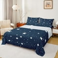 thumbnail image 1 of Feelyou Cartoon Stars Print Queen Sheet Sets, Teen Kid Boy Girl Bed Set, 4pcs, 1 of 7