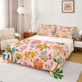 thumbnail image 1 of Feelyou Cartoon Tribal Floral Bed Sheets, Mandala Boho King Sheets, 4 Pieces, 1 of 7