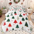 thumbnail image 1 of Feelyou Cartoon Xmas Tree Bedding Comforter Set, Kawaii Christmas Snowflake Twin Comforter Sets, Teens Kids Girls Boys Reversible Bedding Set, Lightweight Room Decor, 2 Pieces, 1 of 8